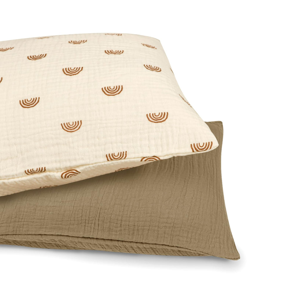 Hooyax toddler pillowcase with muslin softness for gentle comfort