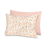 Hooyax toddler pillowcase in pink flower pattern for soft, breathable nights.