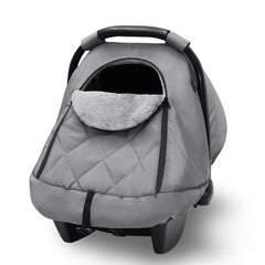 Hooyax winter car seat cover with thermal fleece keeps baby warm during cold car rides.