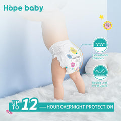 Hope Baby tear-away sides enable quick removal during a bathroom break.