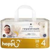 Hoppi pull-up style diapers with 360° waistband for secure all-day protection.