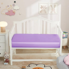 Horbaunal satin mini crib sheet soft touch highlighting gentle feel against hair
