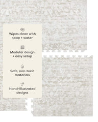 House of Noa neutral design blends with living room décor
