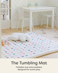 House of Noa mat with hand-illustrated cover adds style and easy wipe-clean care.