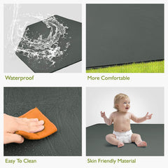 Hoybell skin-friendly surface on the playpen mat for comfortable play.