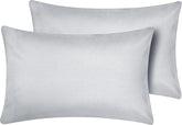 Hriksh toddler pillowcase 14x20 silver grey, breathable Egyptian cotton for gentle skin
