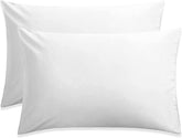 Hriksh travel pillow case 12x18 white, 2-pack for travel and toddler pillows
