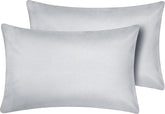 Hriksh travel pillow case 12x18, set of 2, silver grey, ideal for tidy travel