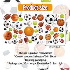 HSDSH glow football wall decal enhances night visibility for room decor.