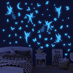 HSDSH luminous stickers stars various sizes brighten walls for imaginative decorating