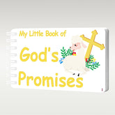 HTROFYYA premium white board Bible cover with gold foil title for a baptism keepsake.