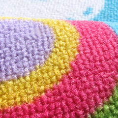HUAHOO pink girls rug playroom-ready for daily activities