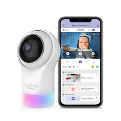 Hubble Connected Nursery Pal Glow camera view for real-time monitoring.