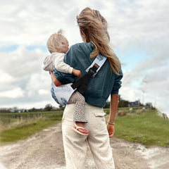 huefain baby sling in soft cotton for breathable comfort