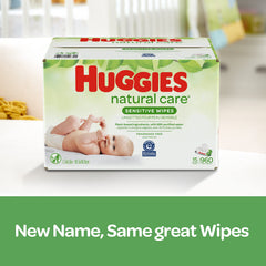 Huggies wipes with aloe and vitamin E for gentle skin care