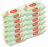 HUGGIES Natural Care Aloe Vera wipes pack of 12 showing gentle moisture for sensitive skin