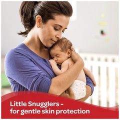 Huggies Gentle Care Preemies Wetness Indicator changes color when wet for quick checks.