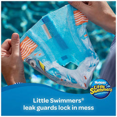 HUGGIES Little Swimmers Small tear-away sides shown for easy changes.