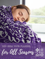 Huglanket soft flannel material feels cozy and skin-friendly.
