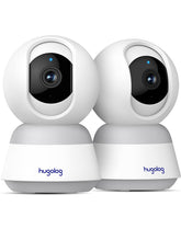 Hugolog 4K 8MP indoor pan-tilt camera captures broad living room view with crisp details.