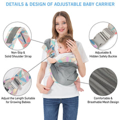 Huifen ergonomic M-hip design distributes baby's weight for comfortable wear
