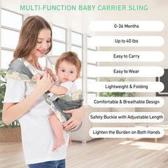 Huifen ergonomic M-hip design supports baby's posture and parent comfort.