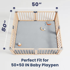 Huloo Sleep 3D Minky dot adds tactile comfort for calm tummy time.