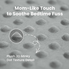 Huloo Sleep mat non-slip bottom keeps the surface secure during crawling.