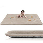 Huloo Sleep Baby Play Mat top view showing spacious crawling area for infants
