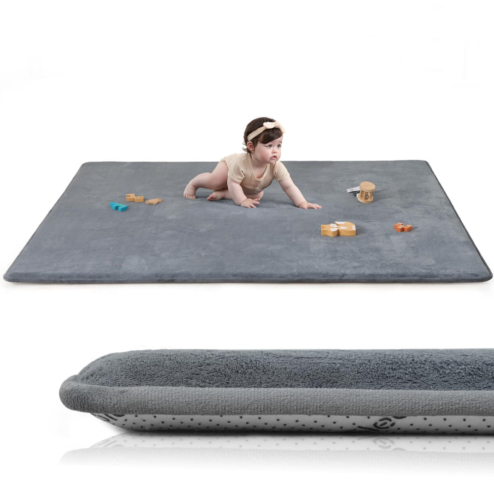 Huloo Sleep play mat full surface view for spacious crawling space.