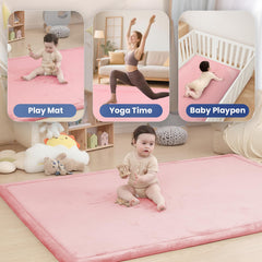 Huloo Sleep Baby Play Mat large 79x118 inches for spacious floor adventures