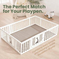 Huloo Sleep mat features non-slip backing for steady placement.