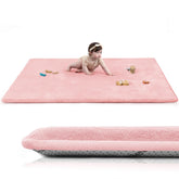 Huloo Sleep spacious-area play mat offers a roomy, safe space for crawlers and curious little explorers.