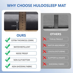 Huloo Sleep play mat shows soft coral velvet texture for cozy comfort