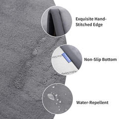 Huloo Sleep tatami-style mat in dark grey cushions crawling and tummy time