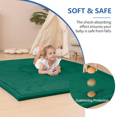Huloo Sleep tatami-style living room mat enhancing decor and function.