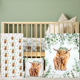 HunnmingRe Highland Cow baby blanket for cozy naps and gentle warmth.