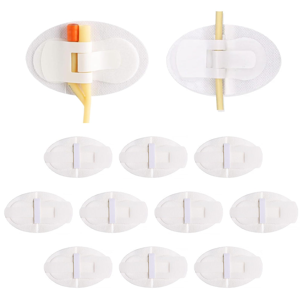 Huoflame 12-pack tube holder patches securely stabilize tubes for home care.