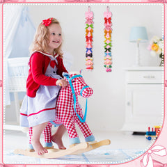 Huquary pink bow holder enhances a girl’s room decor