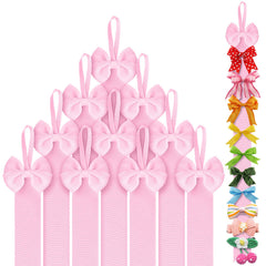 Huquary pink long hair bow holder wall hanging keeps bows neatly organized