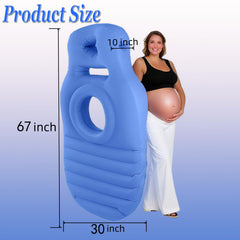 Hushblade pregnancy pillow with belly-hole focuses on ergonomic belly and back comfort.