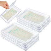 Hushee clear flat breast milk freezer tray with buckle design for secure storage
