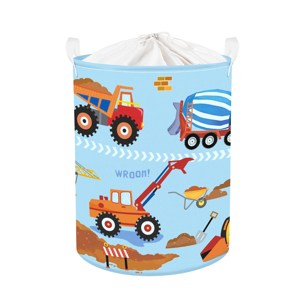 HUUMONSS construction vehicle basket open top aids quick toy cleanup.