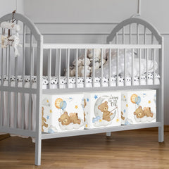 HUUMONSS sleeping animals cube-bin moon motif for cozy bedroom organization