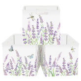 HUUMONSS wild flower storage cube in lavender for stylish closet organization.