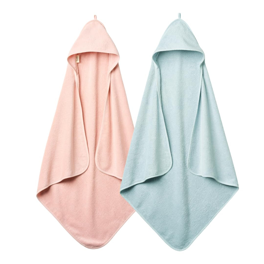 Huxie Baby Hooded Towel blush on baby after bath for gentle warmth