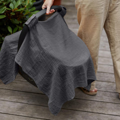 Huxie car seat cover 43x32 inches fits carriers and strollers