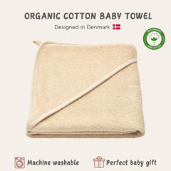 Huxie Hooded Baby Towel hood feature for warm after-bath comfort.