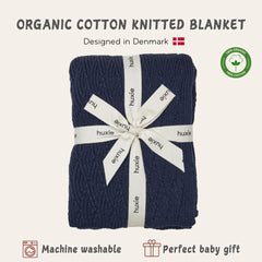 Huxie swaddle blanket for receiving, warmth on the go.