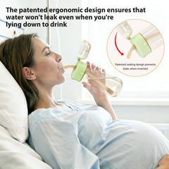 HVLVOYG PPSU pregnancy bottle 8oz demonstrates easy sipping with anti-drip protection